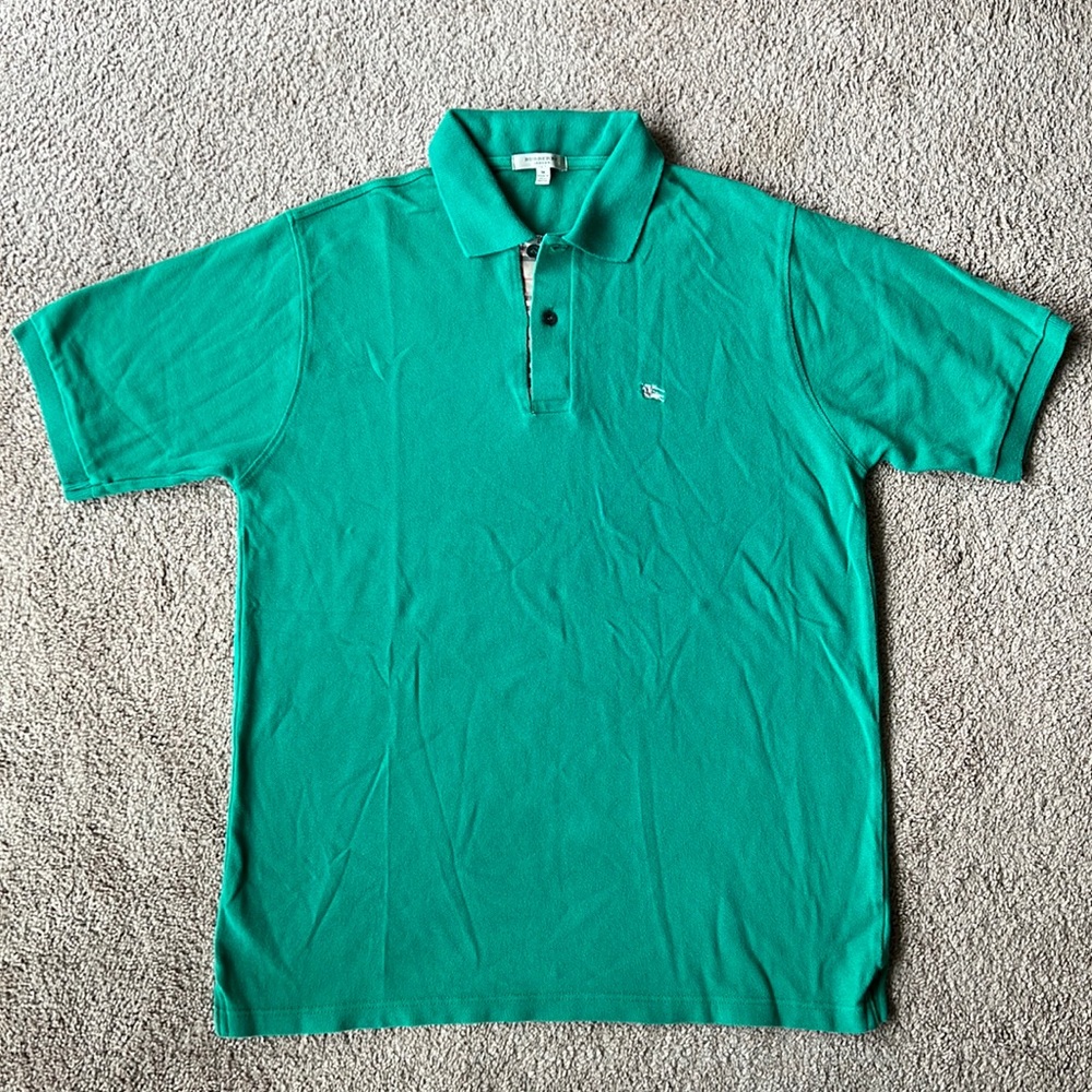 Burberry Medium Polo Green, Regular Fit